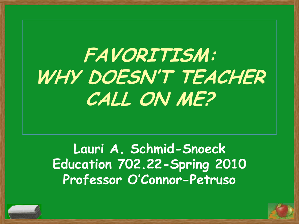 can-a-teacher-get-fired-for-favoritism-ohmyclassroom