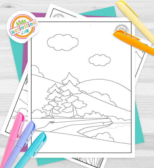 10 Printable Coloring Pages for Preschool Kids - OhMyClassroom.com