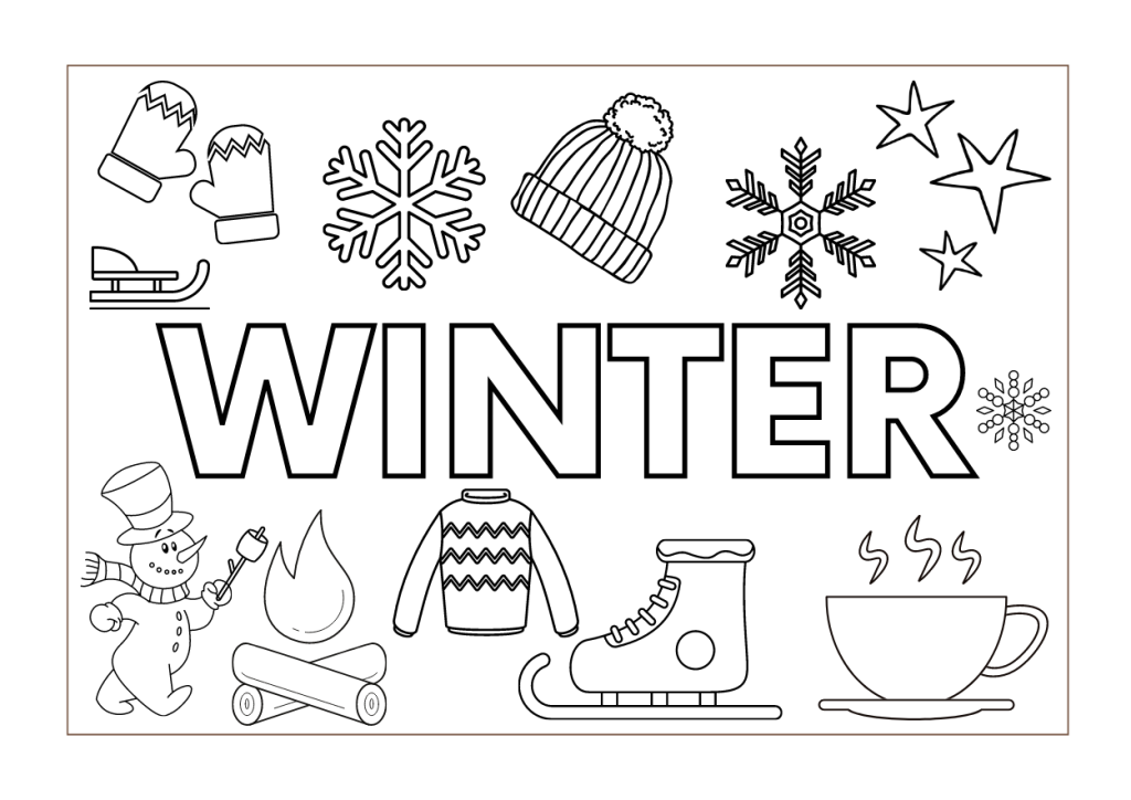 winter worksheets for preschoolers