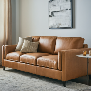 25 Tan Leather Couch Living Room Ideas