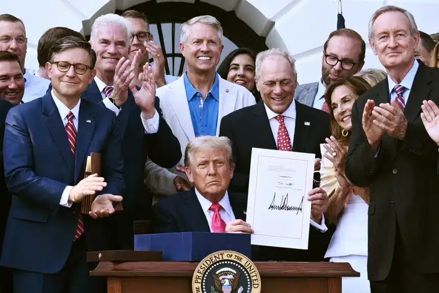 The Trump Admin No Longer Considers Teaching A "Professional" Degree. Here's What That Means For You. 1 President Trump signing the One Big Beautiful Bill Act into law