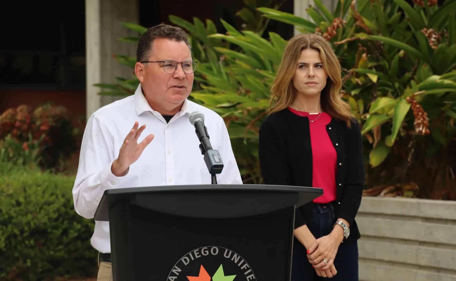San Diego Unified board president Richard Barrera speaking at the June 2026 board meeting