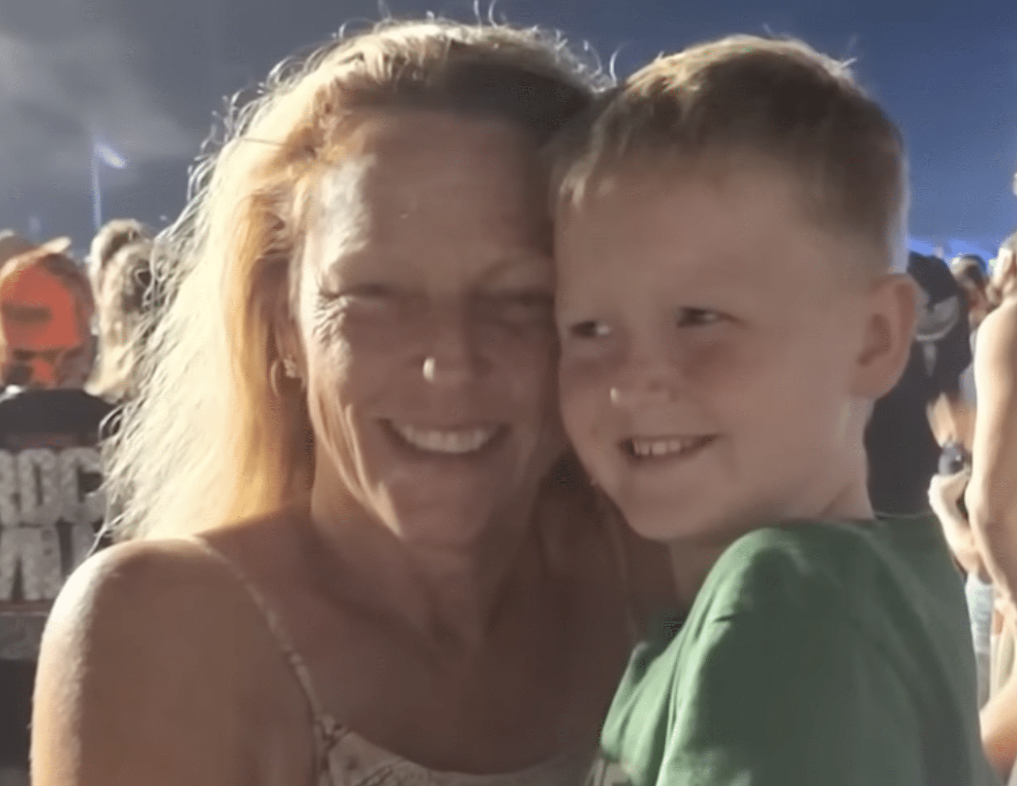 'I Got a Mom!': Florida Substitute Teacher Adopts 11-Year-Old Former Student 2 Jackie Coombe and Jaden smiling together at an outdoor event