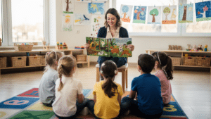 Kindergarten Reading Comprehension: Concept of Print, Characters, and Setting